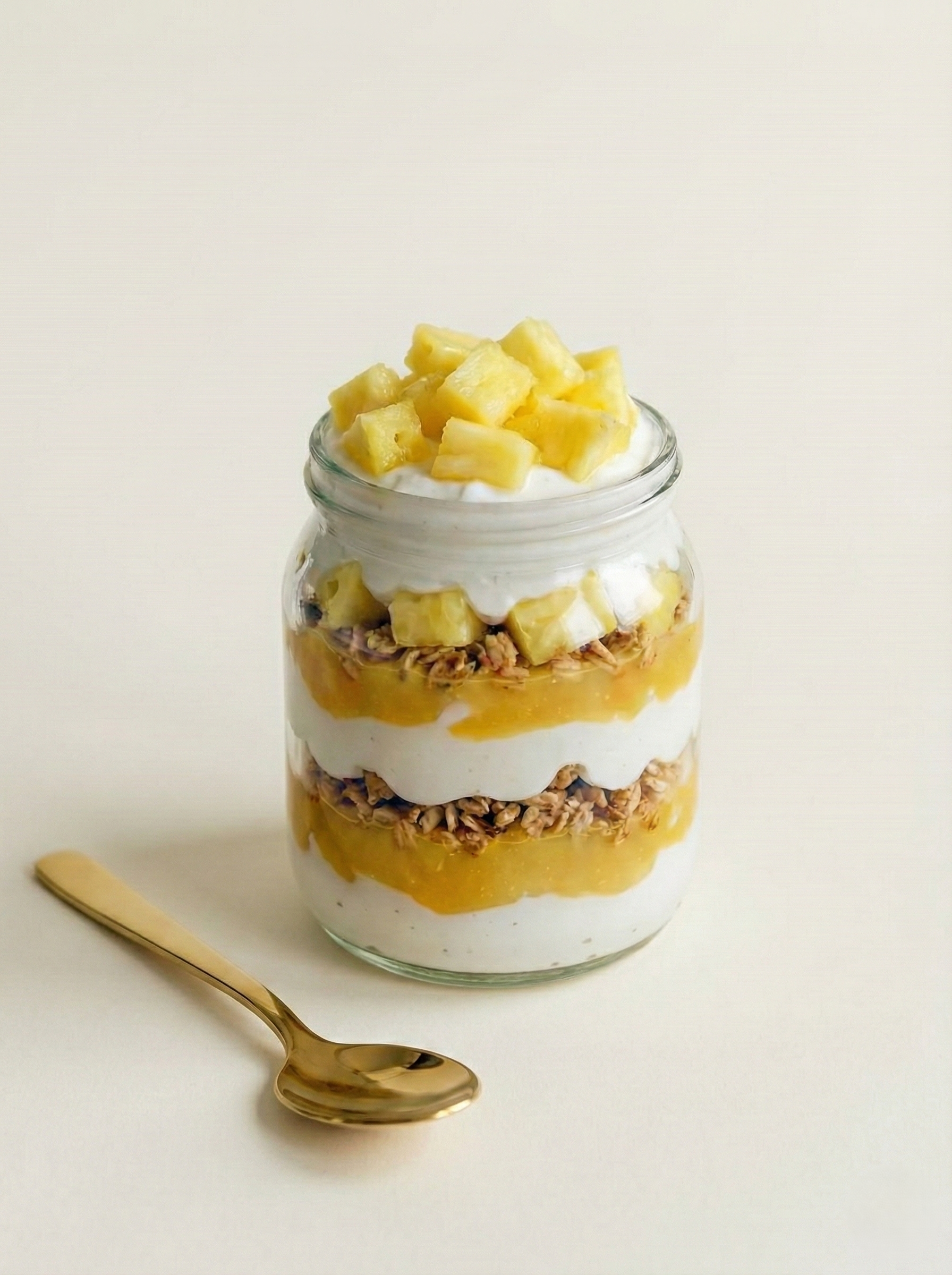 Pineapple Coconut Cashew Creme Dessert Cup