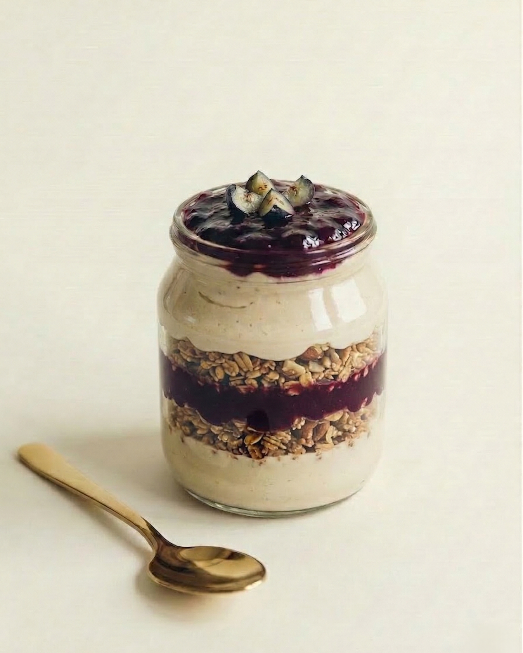 Vegan Blueberry Cheesecake Dessert Jar