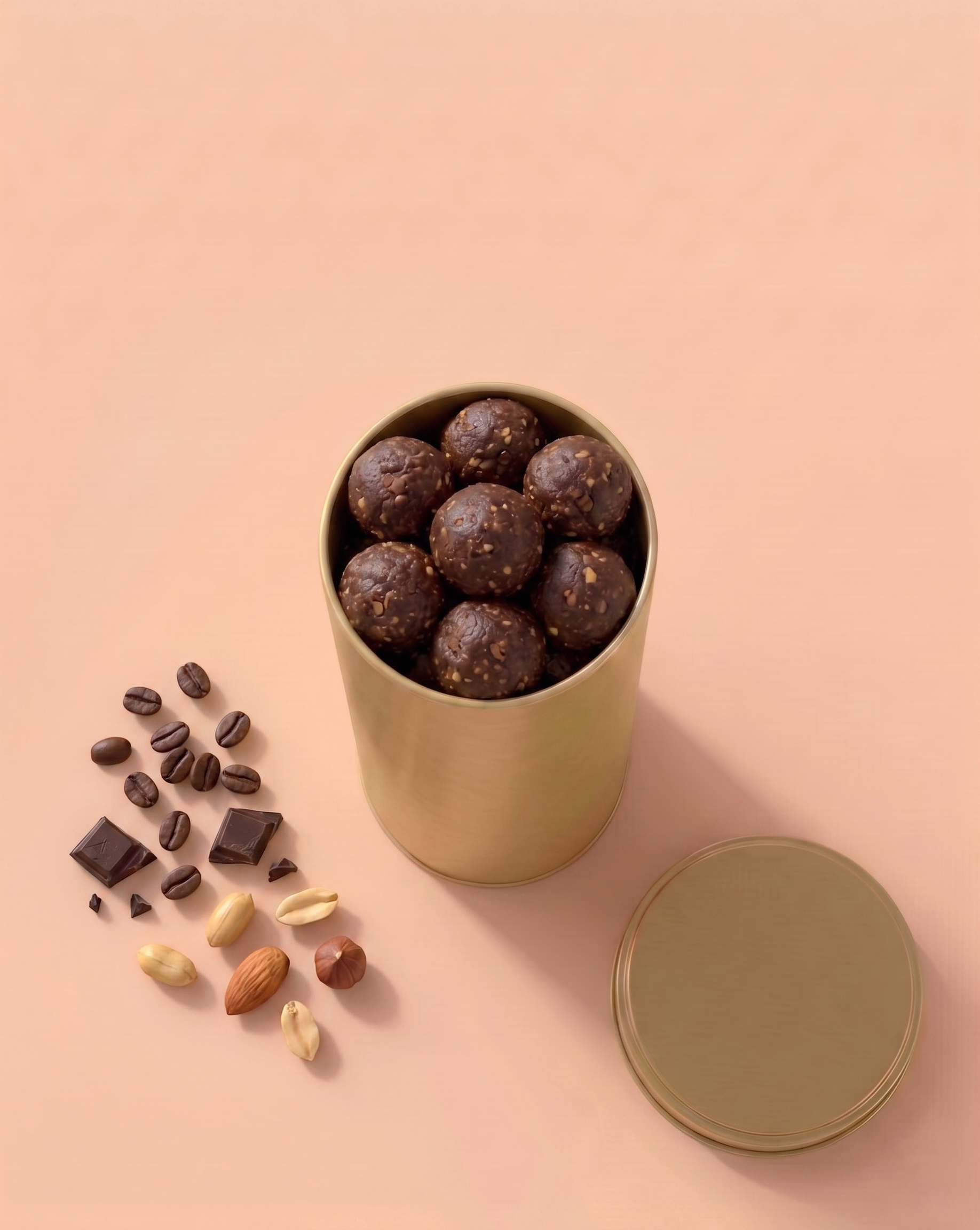 Island Coffee-Chocolate-Nuts Balls (no Added Sugar)