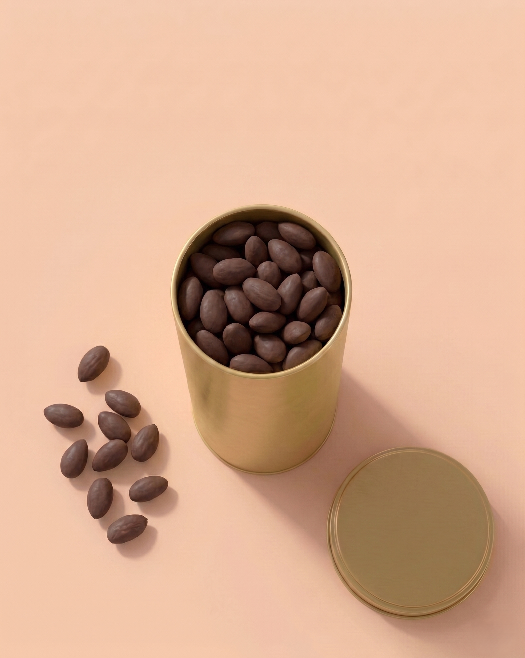 Dark Chocolate Coated Almonds (no Added Sugar)